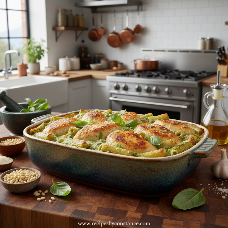 creamy-pesto-chicken-pasta-bake---easy-recipe_feature