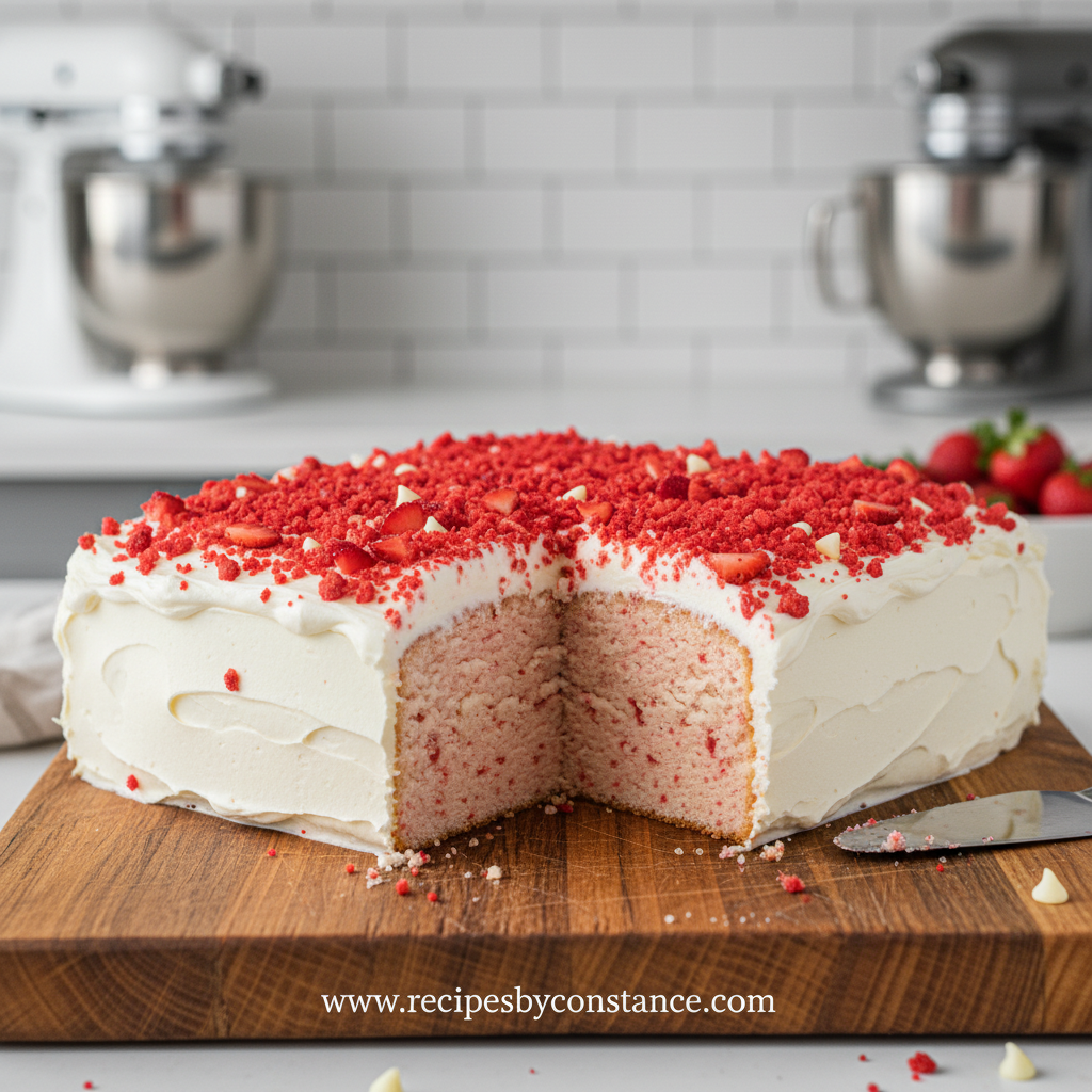 easy-strawberry-crunch-cake-recipe--tastes-like-childhood--_feature