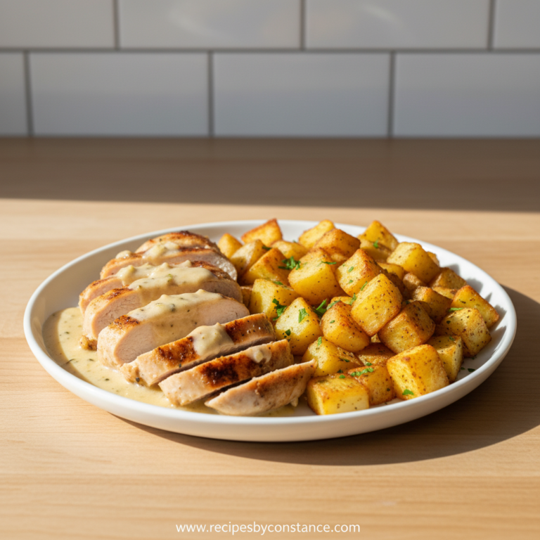 high-protein-creamy-garlic-chicken---crispy-potatoes_feature