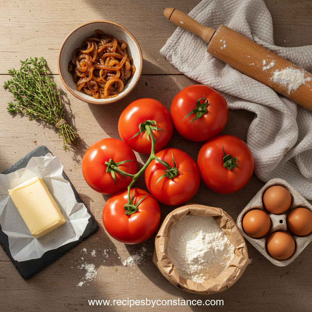 Ingredients for Beefsteak Tomato Tart