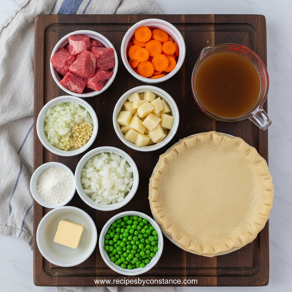 Timeless Classic Beef Pot Pie: Authentic Recipe for Comfort Food 2 Ingredients for Classic Beef Pot Pie